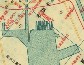1934年『新大横濱市全圖』