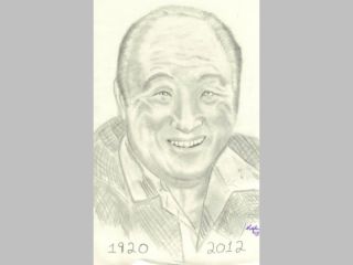 見知らぬ囚人が描いた文鮮明師の似顔絵（クリックで拡大表示します）