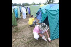 成和学生キャンプのようす