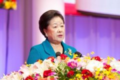 首都圏大会でメッセージを語る韓鶴子総裁