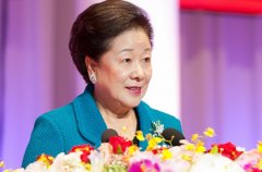 大会でメッセージを語る韓鶴子総裁