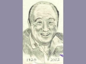 牢獄の兄弟が描いた文鮮明師の似顔絵