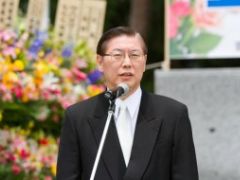 徳野英治会長による説教